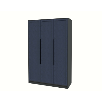 Шкаф распашной Тренд КТ-Ш3 (Антрацит ЛДСП/ Дуб королевский ЛМДФ) Ш1360 В2128 Г547